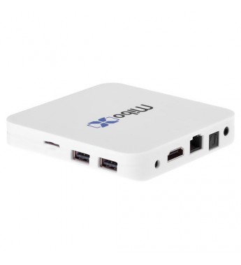 Receptor FTA Mibo X 8K Ultra HD con Wi-Fi/USB/HDMI Bivolt - Blanco