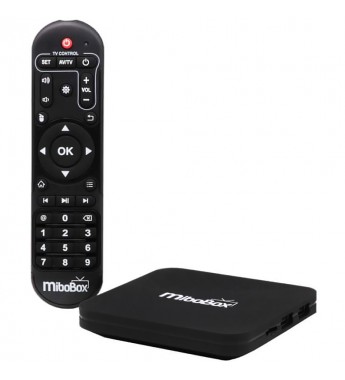 Tv Box MiboBox 4K 16GB Wi-Fi/Android/Bivolt - Negro
