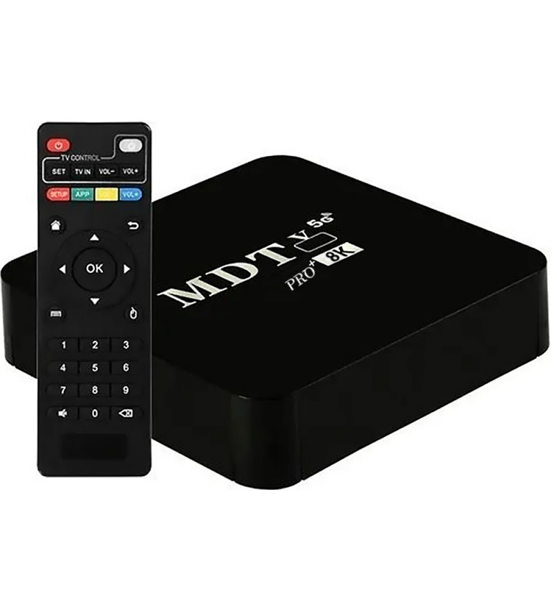 TV Box OTT MDTV Pro 8K con 32/128GB Wi-Fi/A11/Bivolt - Negro
