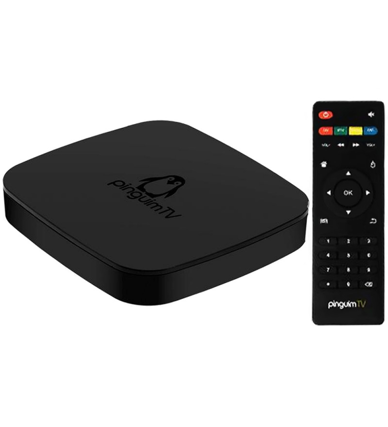 TV Box Pinguim TV 4K UHD con 1/8GB Wi-Fi/A6.0/Bivolt - Negro