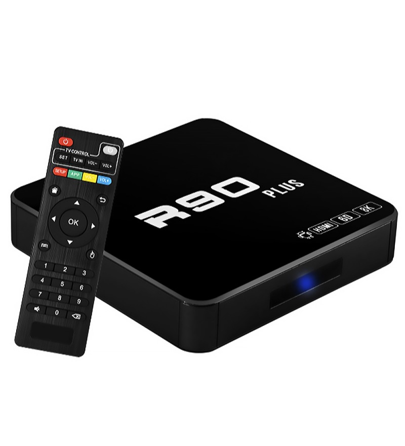 TV Box Smart TV R90 Plus 8K UHD con 16/128GB Wi-Fi/A10.1/Bivolt - Negro