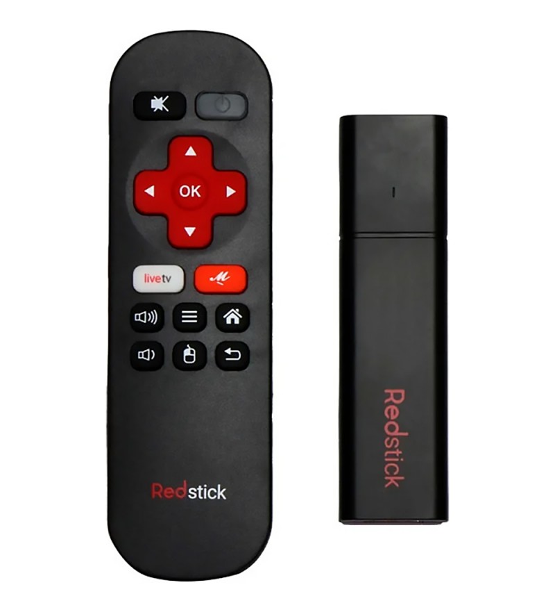 Conversor de TV Redplay Redstick 4K con 2/8GB Bluetooth/Wi-Fi/A9.0/Bivolt - Negro