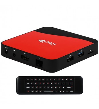 TV Box RedPlay RedPro2 4K UHD con 2/16GB Wi-Fi/A9.0/Bivolt - Rojo/Negro