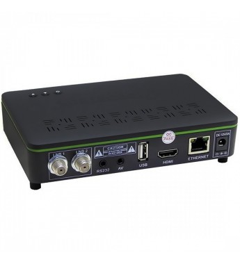 Receptor FTA Sportbox One FHD con FTA/FHD/IPTV/WI-FI/Bivolt - Negro