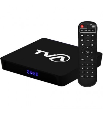 Tv Box TVA B-12 4K UHD con 1/8GB Wi-Fi/Android/Bivolt - Negro