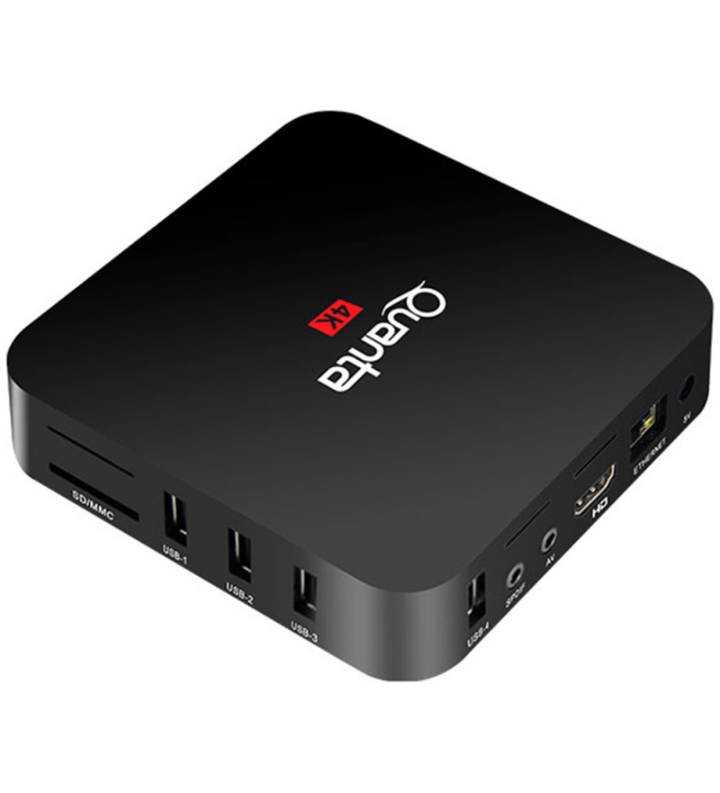 TV Box Quanta QTTVB16i 4K UHD con 2/16GB Wi-Fi/A10/Bivolt - Negro