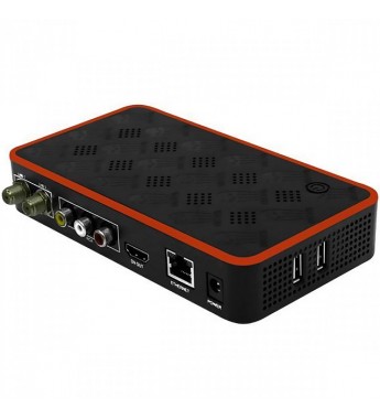 Receptor FTA TocomBox Pipoca HD con HDMI/USB - Negro/Rojo