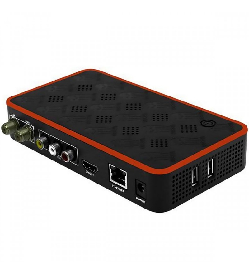 Receptor FTA TocomBox Pipoca HD con HDMI/USB - Negro/Rojo