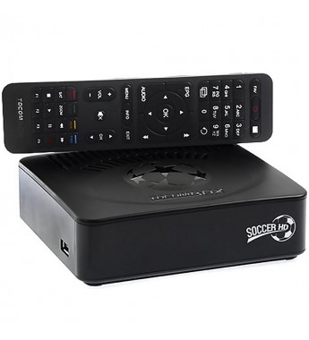 Receptor FTA Tocombox Soccer HD con Lentes 3D USB/HDMI/Bivolt - Negro