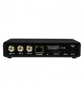 Receptor FTA TocomSat Turbo SII FHD con IPTV/Wi-Fi/Bivolt - Negro