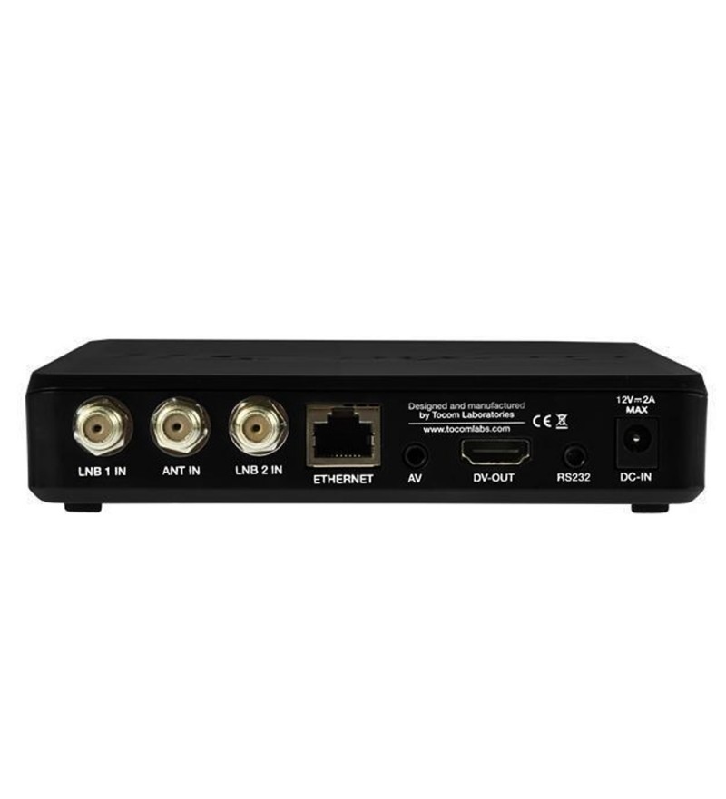 Receptor FTA TocomSat Turbo SII FHD con IPTV/Wi-Fi/Bivolt - Negro