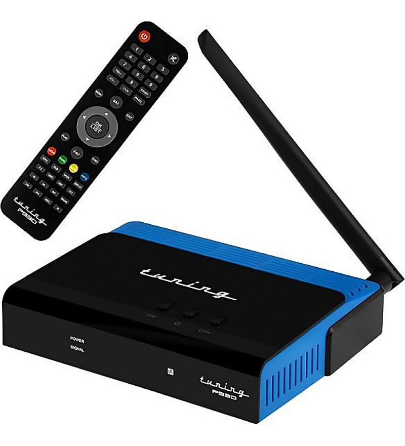 Receptor FTA Tuning P930 FHD con Wi-Fi/USB/HDMI/Bivolt - Negro/Azul