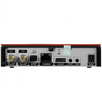 Receptor FTA Audisat K20 Huracan FHD Wi-Fi/HDMI/Bivolt - Negro/Marrón