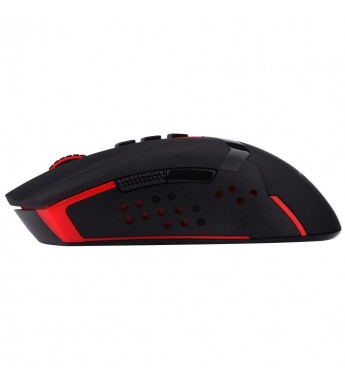 Mouse Óptico Gaming Inalámbrico Redragon M692 con 4800DPI - Negro/Rojo