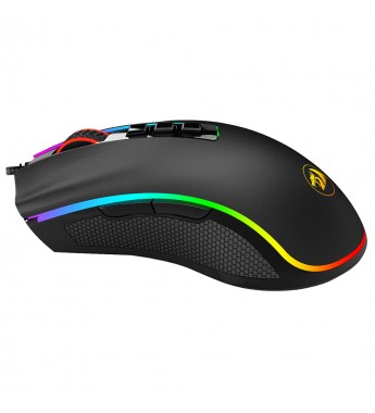 Mouse Gaming Redragon COBRA M711 con iluminación RGB/10000DPI Ajustable/8 Botones - Negro