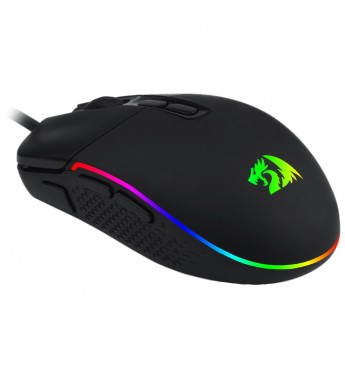 Mouse Gaming Redragon INVADER M719-RGB con iluminación RGB/10000DPI Ajustable/8 Botones - Negro