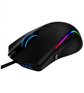Mouse Gaming Redragon LONEWOLF2 M721-PRO con iluminación RGB/32000DPI Ajustable/9 Botones - Negro