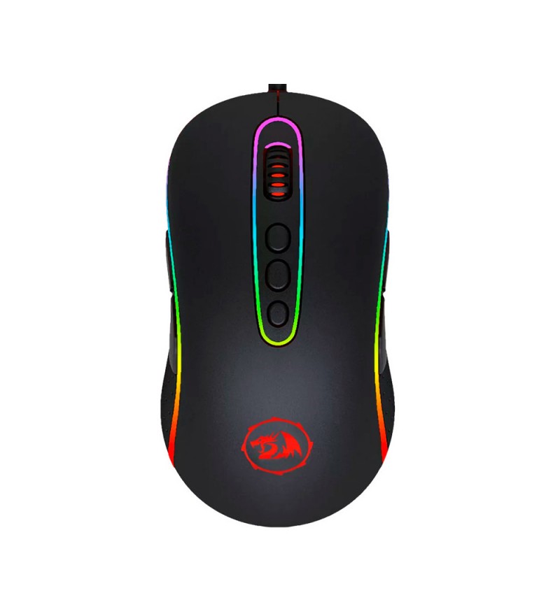 Mouse Óptico Gaming Redragon Phoenix 2 M702-RGB con 10.000DPI/USB - Negro/Rojo