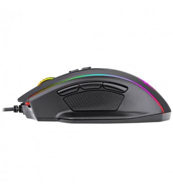 Mouse Gaming Redragon VAMPIRE M720-RGB con iluminación RGB/10000DPI Ajustable/8 Botones - Negro