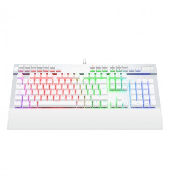 Teclado Gaming Redragon K550W-1 Yama Gaming Mechanical Keyboard con Iluminación RGB / Español - Blanco