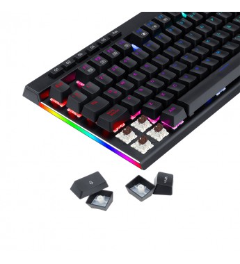 Teclado Gaming REDRAGON Vata-Pro K580RGB-PRO Mechanical Keyboard con Iluminación RGB / Español - Negro