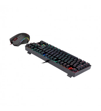 Kit Gaming Redragon K552RGB-BA con Teclado MITRA K552 RGB + Mouse GRIFFIN M607 con Retroiluminación RGB/ Español - Negro