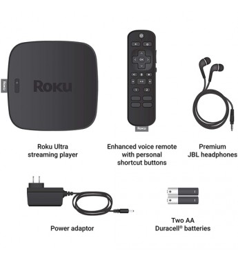 Adaptador Smart Tv Roku Ultra LT 4662RW 4K/HDR/HD - Negro