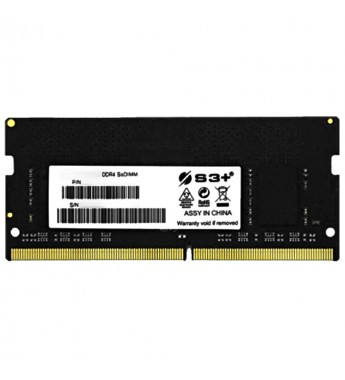 Memoria RAM para Notebook S3+ de 8GB S3S4N2619081 DDR4/2666MHz - Negro
