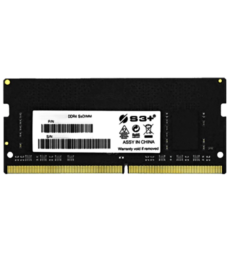 Memoria RAM para Notebook S3+ de 4GB S3S4N2619041 DDR4/2666MHz - Negro
