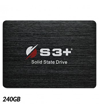 SSD 2.5" S3+ S3SSDC240 de 240GB hasta 562MB/s de Lectura - Negro