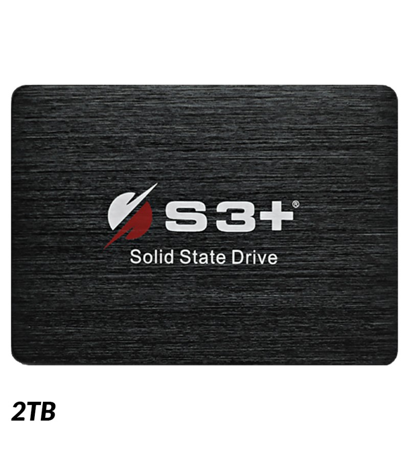 SSD 2.5" S3+ S3SSDC2T0 de 2TB hasta 562MB/s de Lectura - Negro