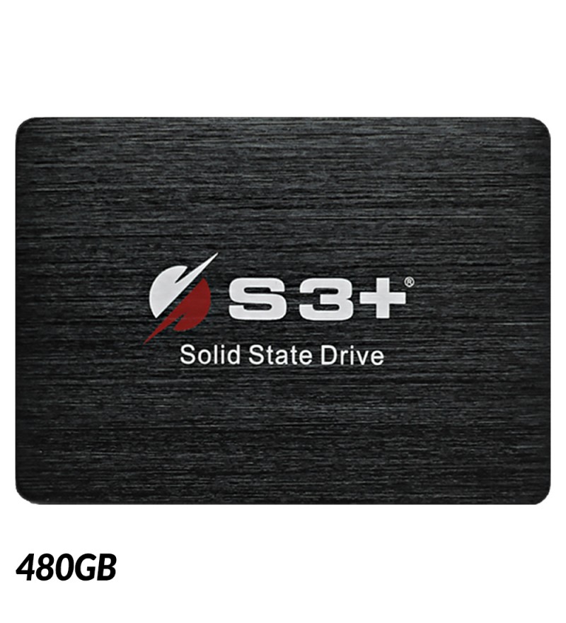 SSD 2.5" S3+ S3SSDC480 de 480GB hasta 562MB/s de Lectura - Negro