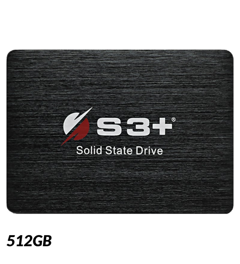 SSD 2.5" S3+ S3SSDC512 de 512GB hasta 562MB/s de Lectura - Negro