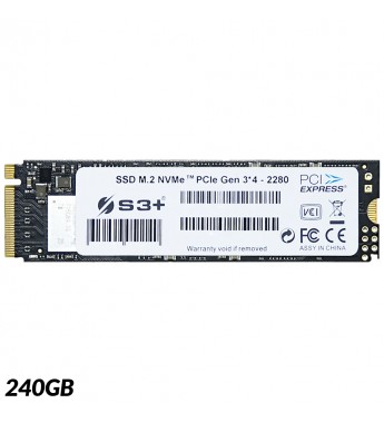 SSD M.2 S3+ NVMe PCIe S3SSDD240 de 240GB hasta 2000MB/s de Lectura