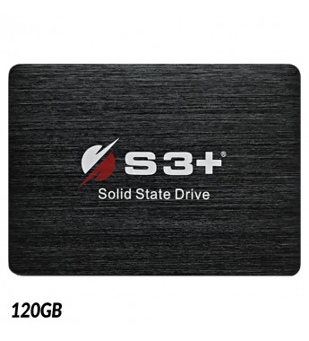 SSD 2.5" S3+ S3SSDC120 de 120GB hasta 562MB/s de Lectura - Negro