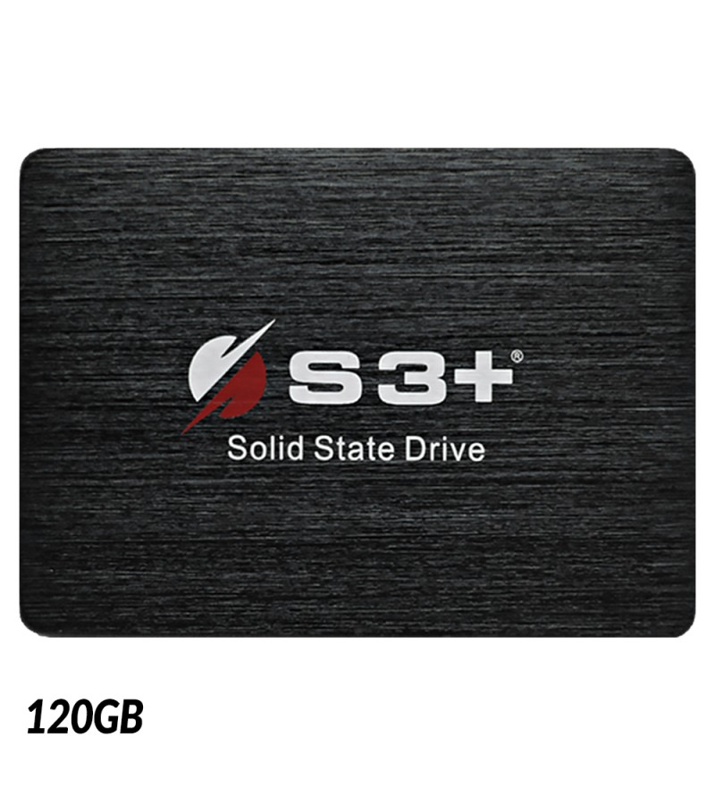 SSD 2.5" S3+ S3SSDC120 de 120GB hasta 562MB/s de Lectura - Negro