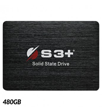 SSD 2.5" S3+ S3SSDC480 de 480GB hasta 562MB/s de Lectura - Negro