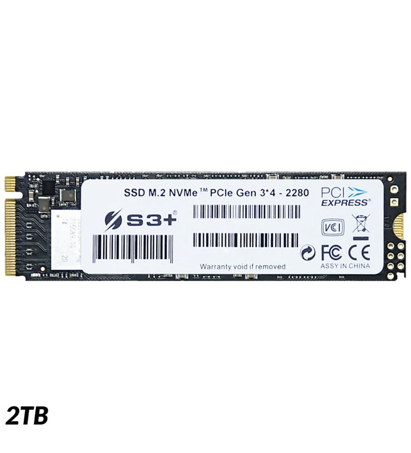 SSD M.2 S3+ NVMe PCIe S3SSDD2T0 de 2TB hasta 2000MB/s de Lectura