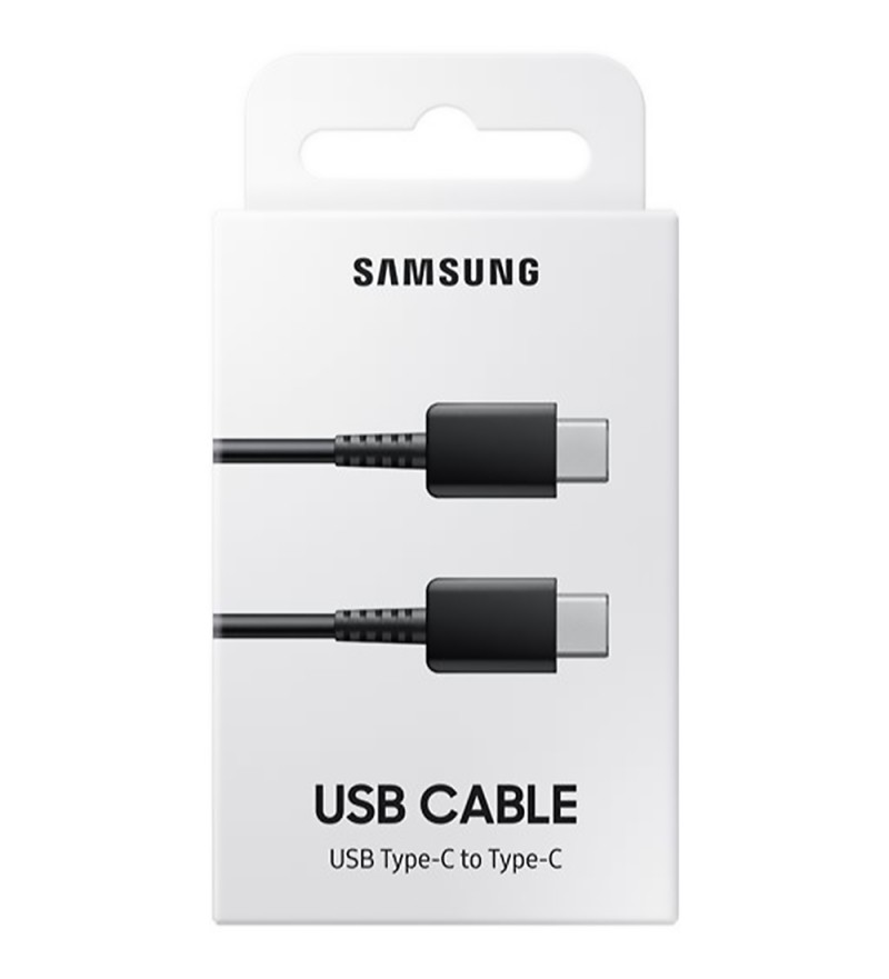 Cable Samsung EP-DA705BBEGWW USB-C a USB-C 2.0/3A (1 metro) - Negro