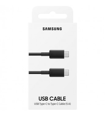 Cable Samsung EP-DN975BBEGWW USB-C a USB-C 2.0/5A (1 metro) - Negro