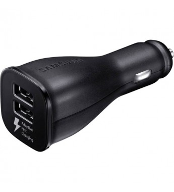 Cargador USB para Auto Samsung EP-LN920BBEGWW con Carga Rápida/2 Salidas - Negro