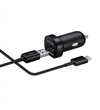 Cargador USB para Auto Samsung EP-LN930CBEGWW con Carga Rápida - Negro