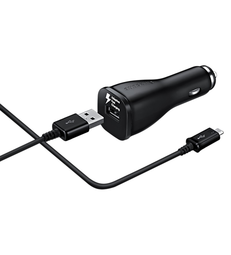 Cargador Vehicular USB Samsung EP-LN915CBEGWW Carga rápida con Cable USB-C - Negro