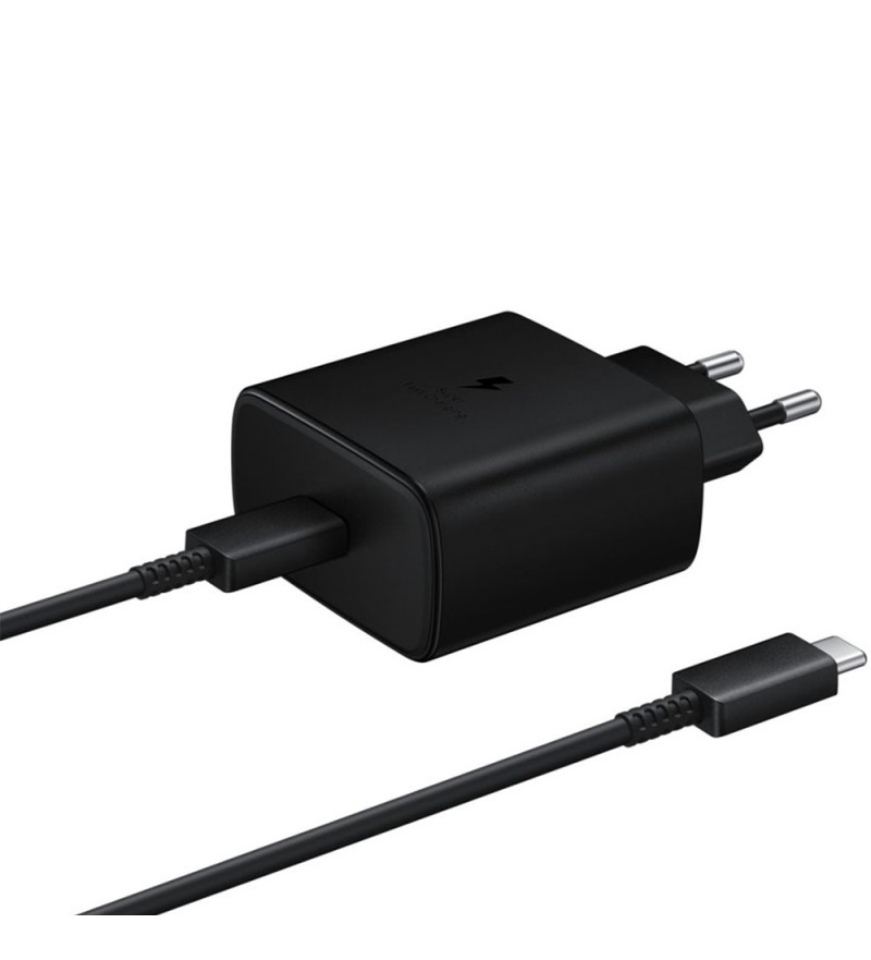 Cargador de Pared Samsung Travel Adapter EP-TA845XBEGWW Kit USB-C (1 metro) 45W - Negro