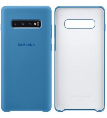 Funda Samsung para Galaxy S10+ Silicone Cover EF-PG975TLEGWW - Azul