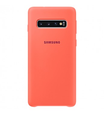 Funda Samsung para Galaxy S10 Silicone Cover EF-PG973THEGWW - Rosado