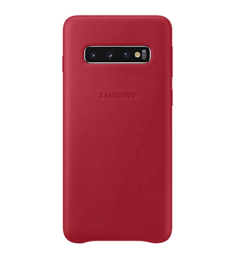 Funda Samsung para Galaxy S10 Leather Cover EF-VG973LREGWW - Rojo