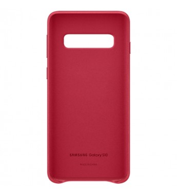 Funda Samsung para Galaxy S10 Leather Cover EF-VG973LREGWW - Rojo
