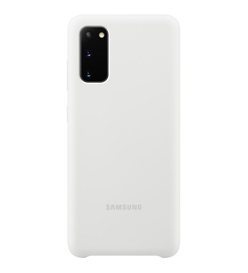Funda para Galaxy S20 Samsung Silicone Cover EF-PG980TWEGWW - Blanco