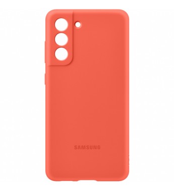 Funda para Galaxy S21 FE Samsung Silicone Cover EF-PG990TPEGWW - Coral